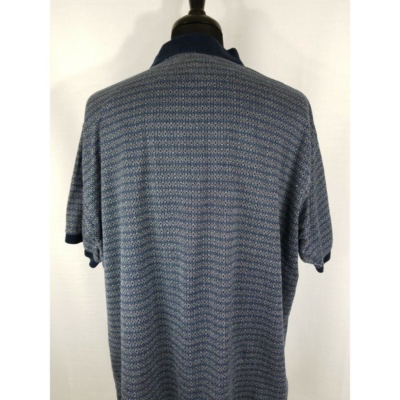 Croft & Barrow Golf Pullover Polo Short Sleeve Blue Soft Cotton Shirt Mens XL - Picture 6 of 10